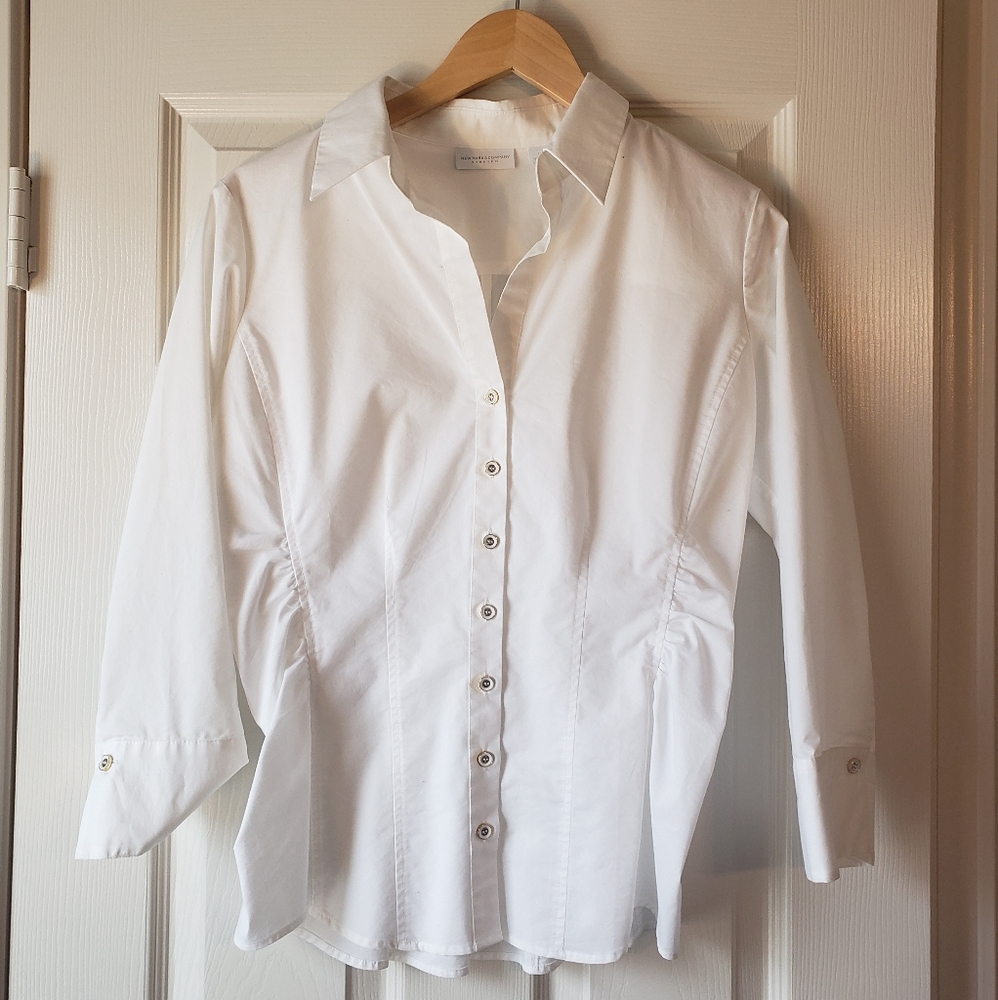 NY&C white blouse